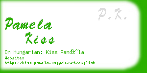 pamela kiss business card